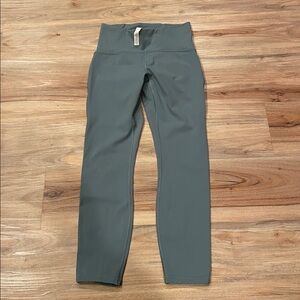 lululemon athletica Sage Green 24” Inseam Pants W/ Mesh On Side Of Legs